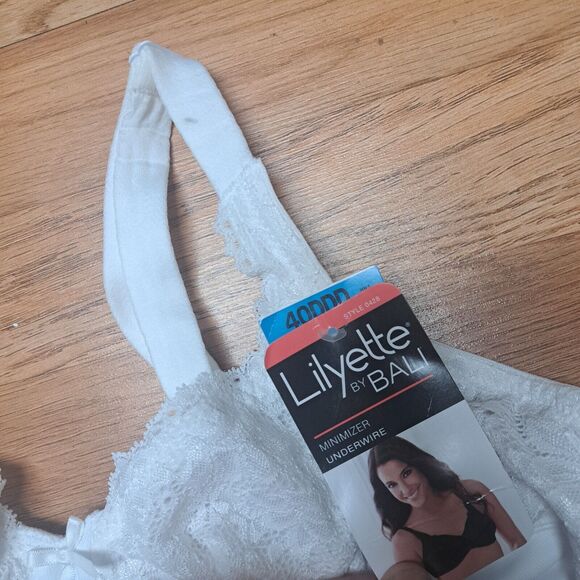 Lilyette By Bali Women's 40DDD Minimizer Bra White NWT - Picture 4 of 6
